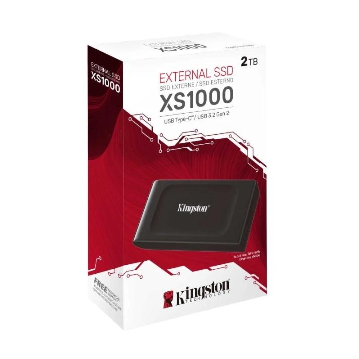kingston xs1000 portable ssd 2tb usb 3.2 tipo-c