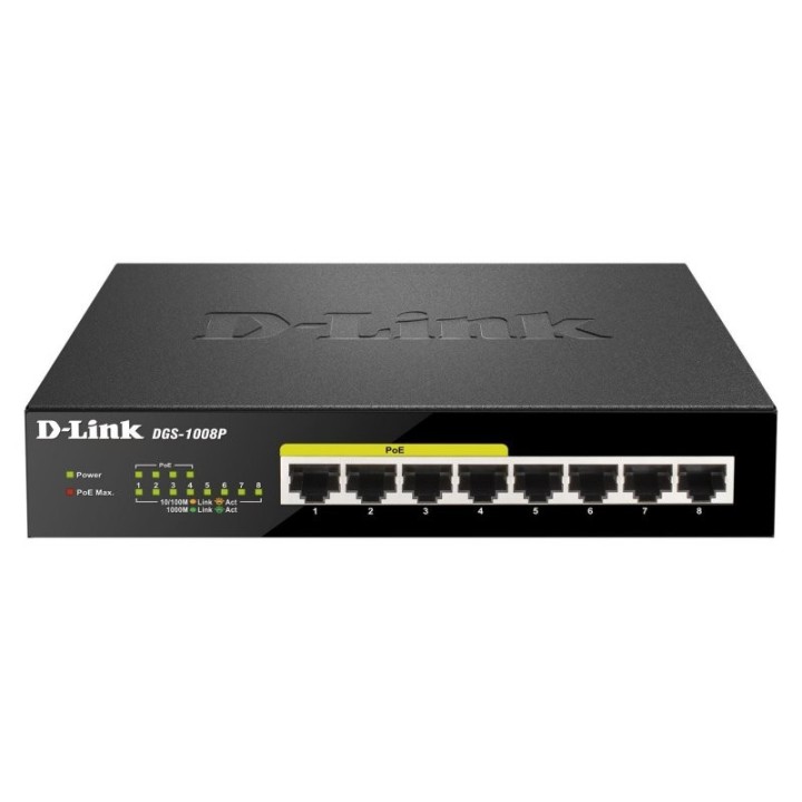 d-link dgs-1008p switch 8xgb 4xpoe