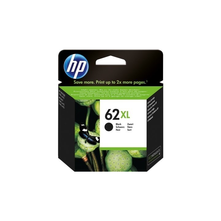 hp cartucho 62xl negro
