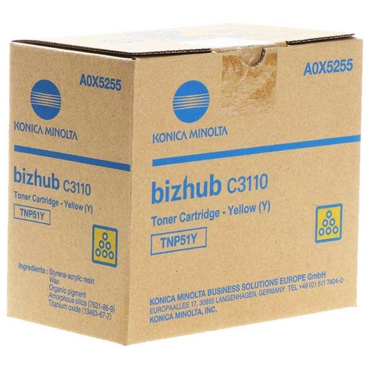 bizhub c3110 toner original amarillo 15k