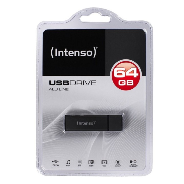 intenso 3521491 l?piz usb 2.0 alu 64gb antracita