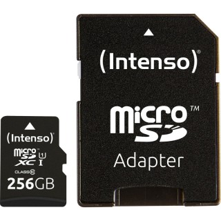 intenso 3423492 micro sd uhs-i premium 256g c/adap