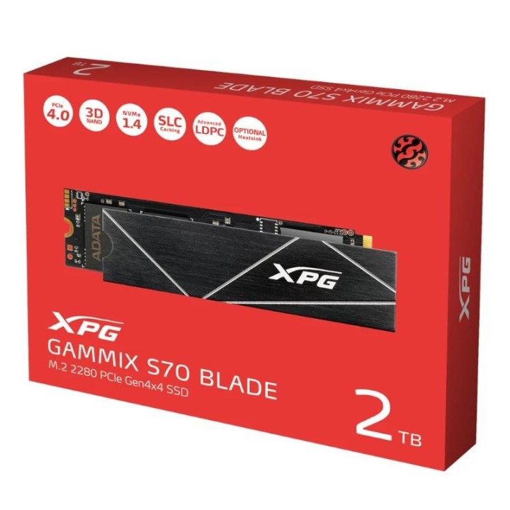 adata xpg ssd gammix s70 blade 2tb pcie 4.0 nvme