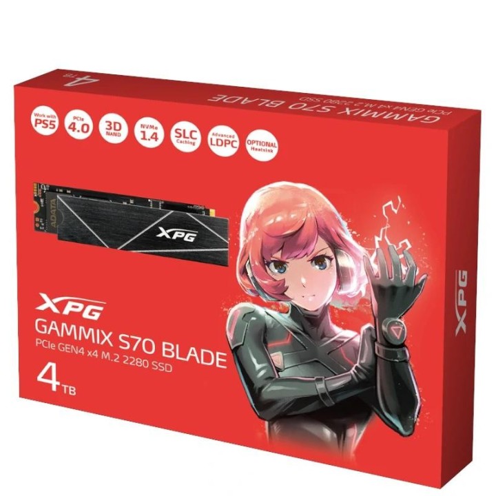 adata xpg ssd gammix s70 blade 4tb pcie 4.0 nvme