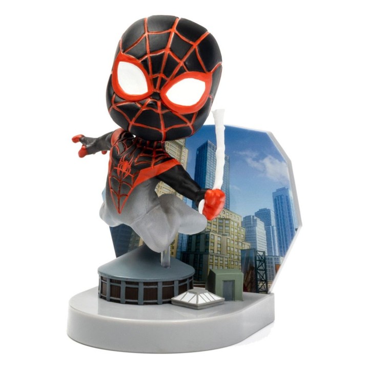 the loyal subjects figura mini diorama superama the loyal subjects spider man (mini morales) con efe