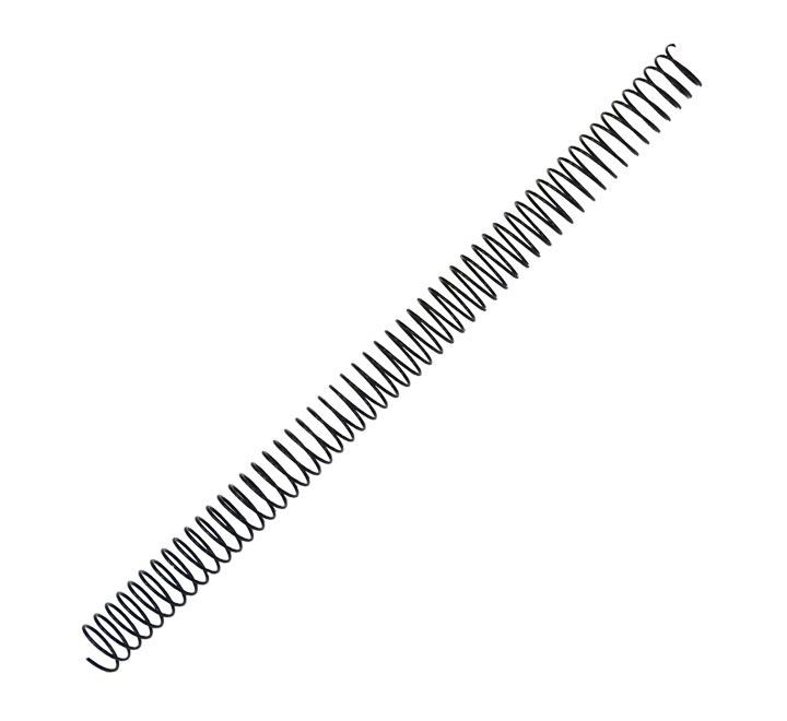 pack 100 espirales fellowes met. negro 18mm