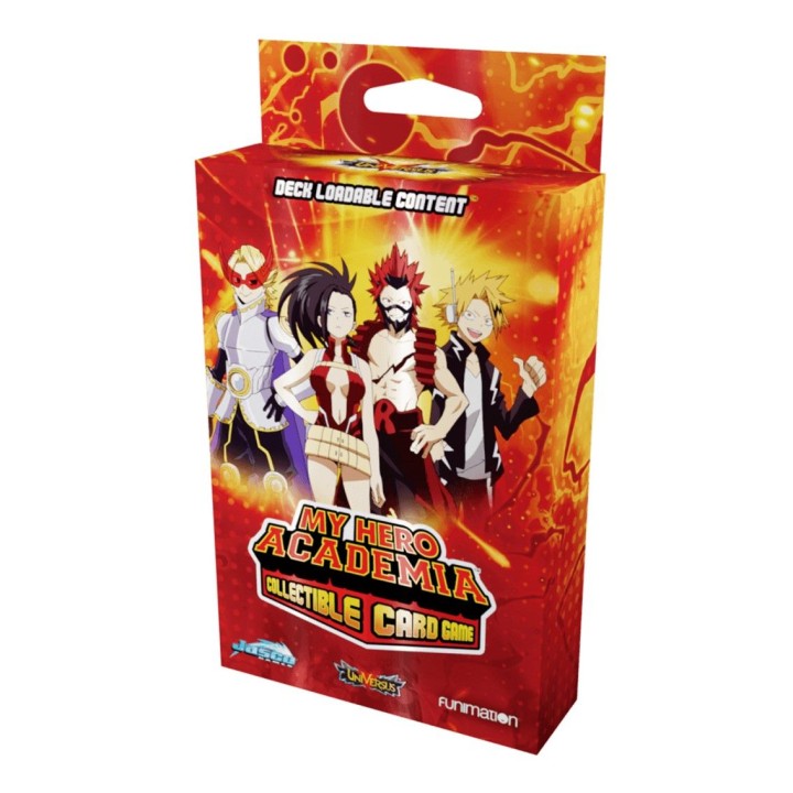 jasco games juego de cartas my hero academia deck loadable content crimson rampage