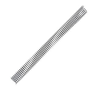 pack 100 espirales fellowes met. negro 24mm