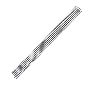 pack 50 espirales fellowes met. negro 28mm