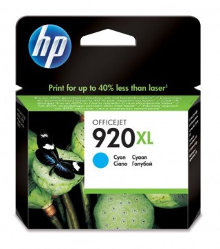 hp 920xl cartucho de tinta hp920xl cian (cd972ae)