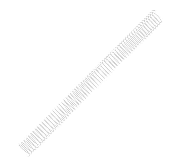pack 50 espirales fellowes met. blanco 30mm