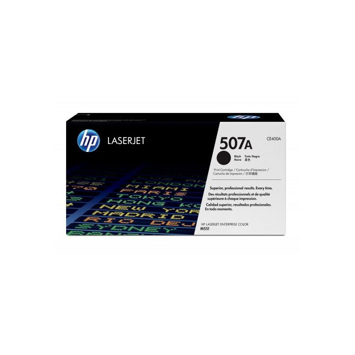 hp 507a toner hp507a negro (ce400a)