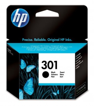 hp 301 cartucho de tinta hp301 negro (ch561ee)