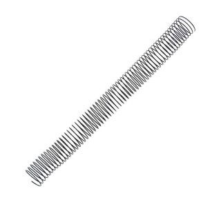 pack 50 espirales fellowes met. negro 34mm