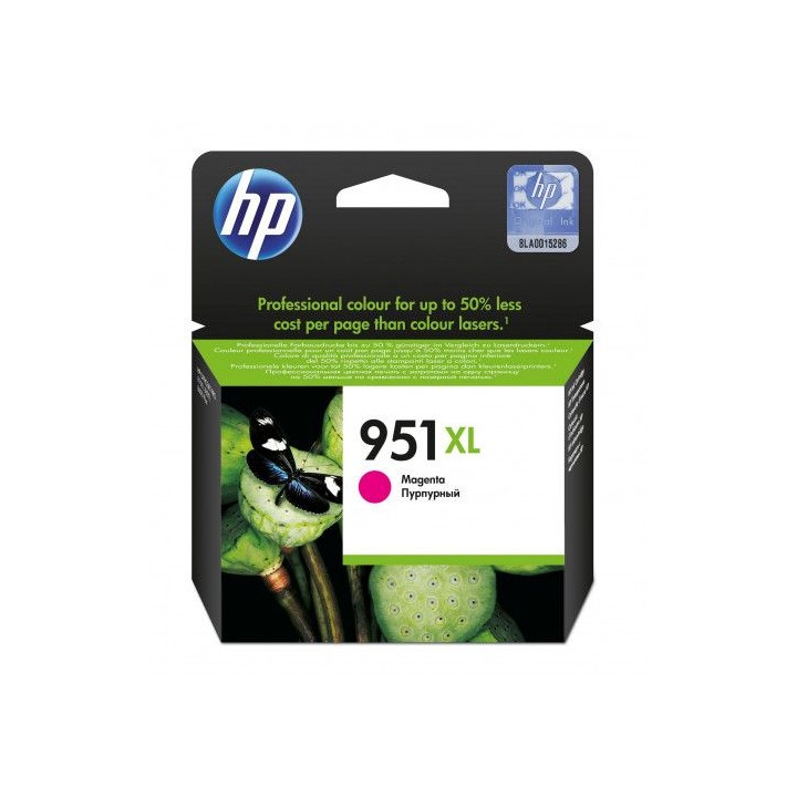 cartucho de tinta hp  nÂº 951xl magenta /officejet pro 8100/8600 (cn047ae)
