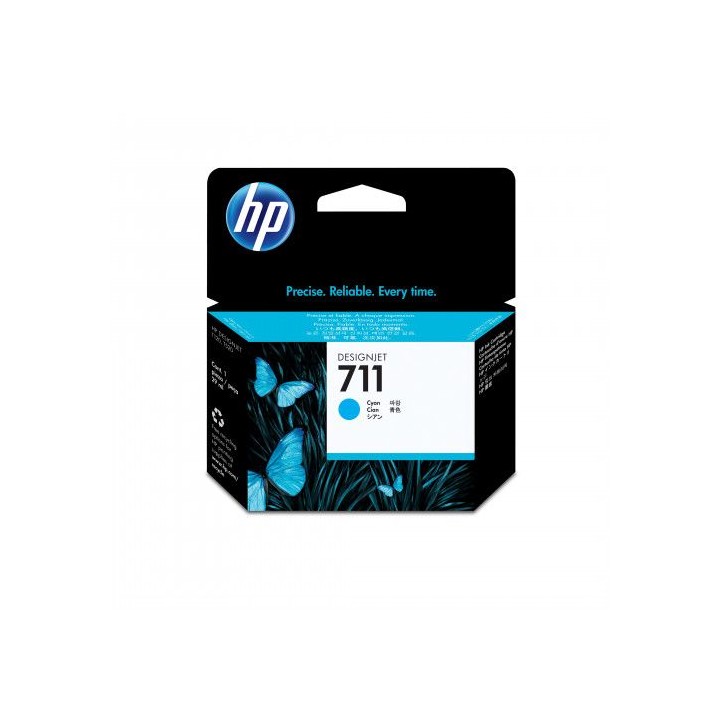 hp 711 cartucho de tinta hp711 cian (cz130a)
