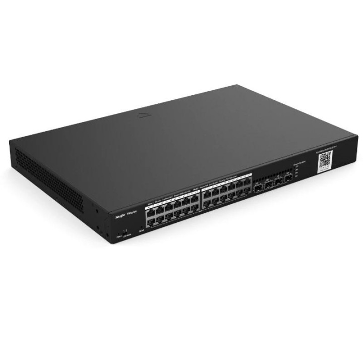 ruijie switch l2 24 gbe poe/poe+ 4 sfp 370w