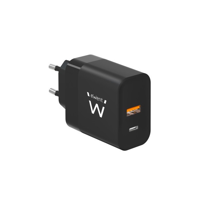 ewent ew1327 cargador de dispositivo movil universal negro corriente alterna carga rapida interior
