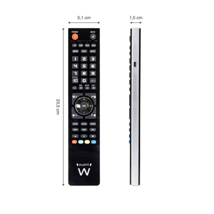 ewent ew1570 mando tv 4 en 1 programable x cable