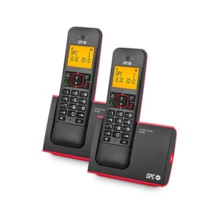 spc 7292rc2 telefono dect blade id ag50 rojo duo