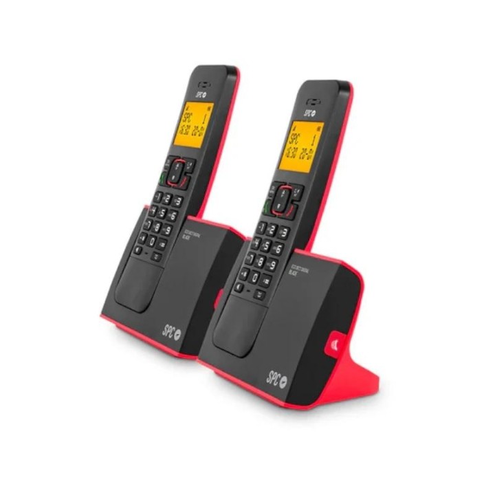 spc 7292rc2 telefono dect blade id ag50 rojo duo