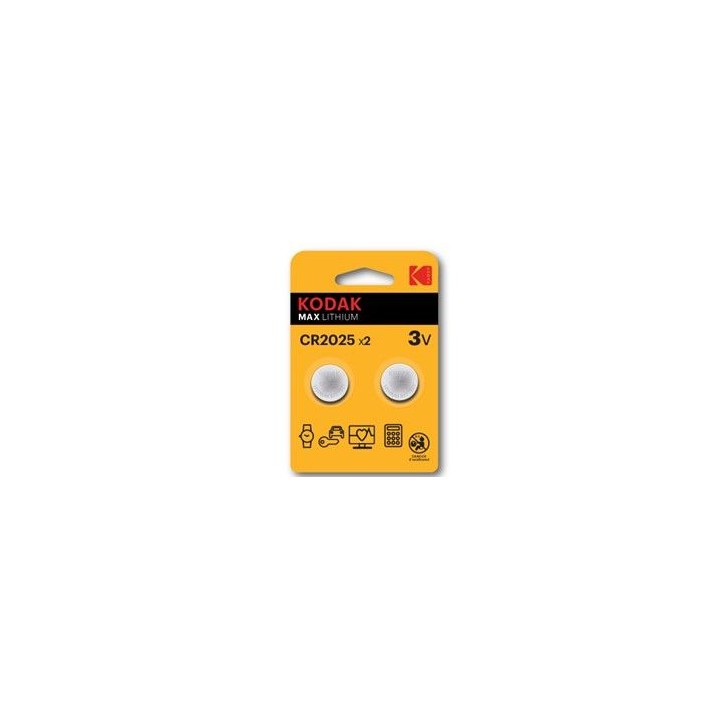 kodak blister pilas kodak boton litio ultra cr 2025 -  pack blister 2 pilas