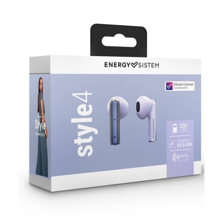 energy sistem auriculares tw style 4 violet