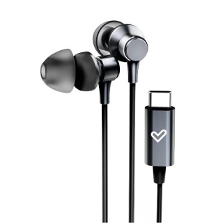 energy sistem auriculares metallized type c black