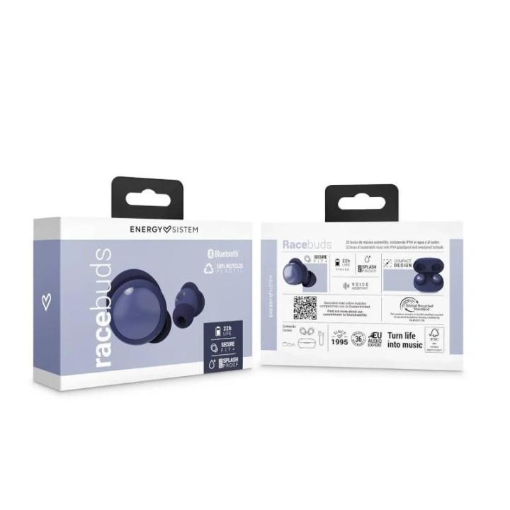 energy sistem auriculares navy racebuds ipx4
