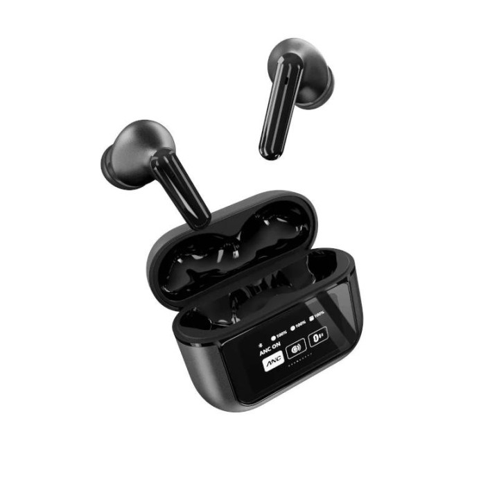 energy sistem auriculares display anc graphite tw