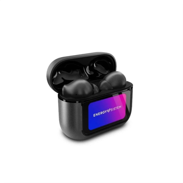 energy sistem auriculares display anc graphite tw