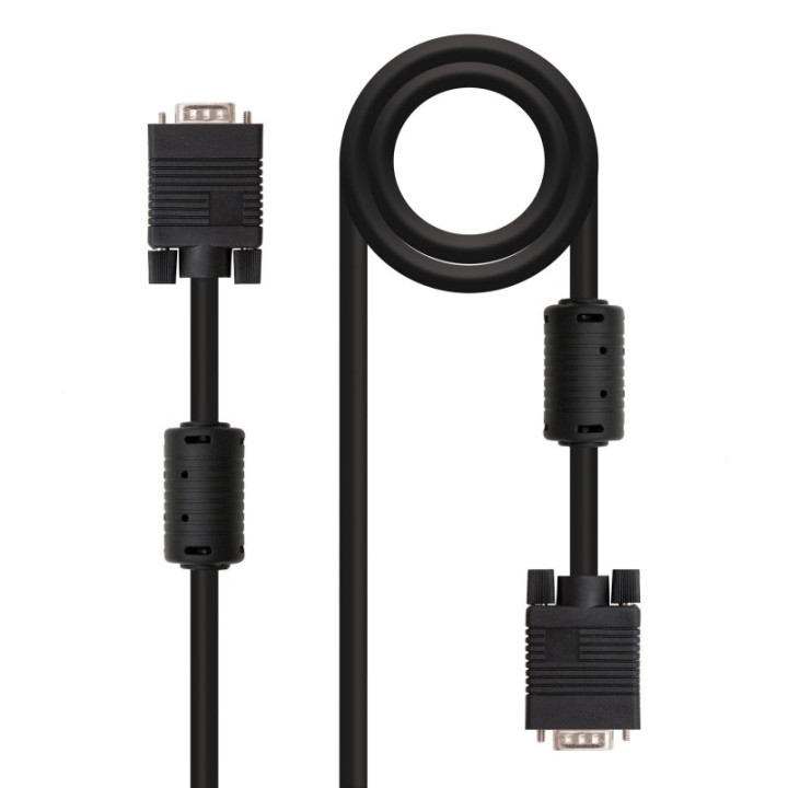 nanocable cable conmutador vga 10 m negro
