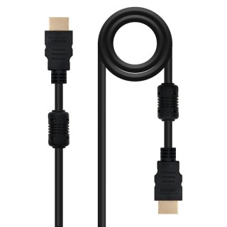 nanocable cable hdmi con ferrita, m-m, negro, 1.8m