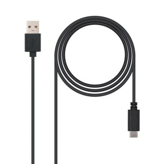 nanocable cable usb 2.0 3a tipo usb-c/m-a/m 0.5 m