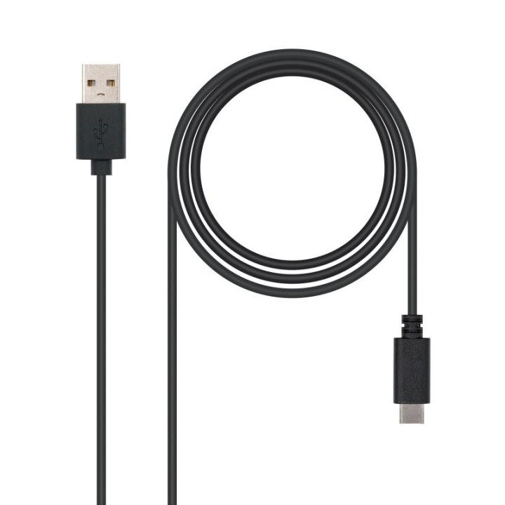 nanocable cable usb 2.0 3a tipo usb-c/m-a/m 0.5 m