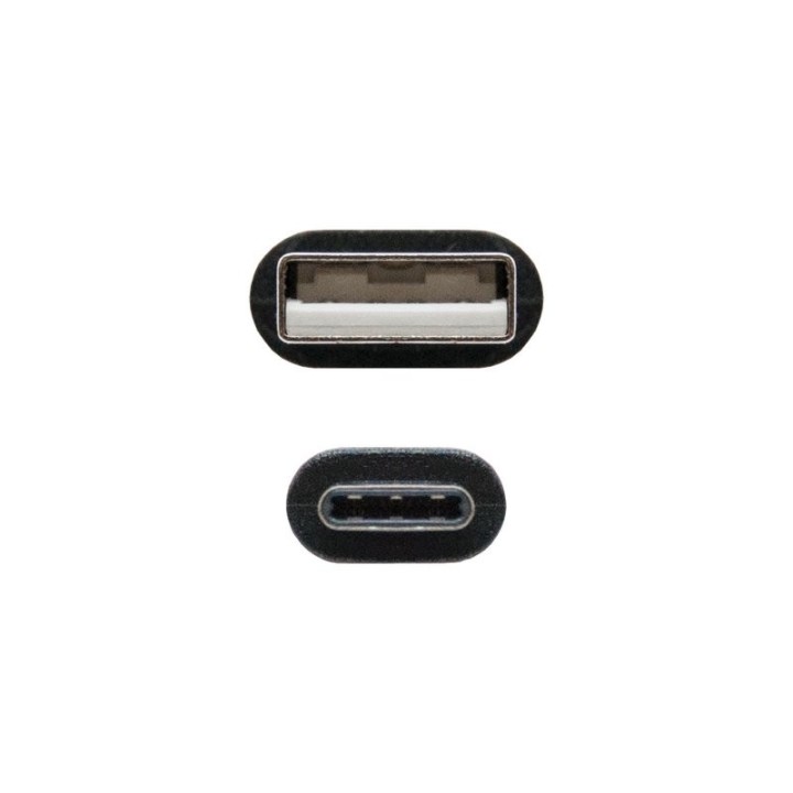 nanocable cable usb 2.0 3a tipo usb-c/m-a/m 0.5 m