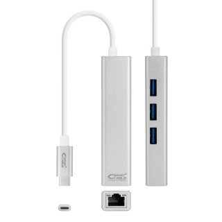 nanocable conversor usb-c ethernet +3xusb 3.0