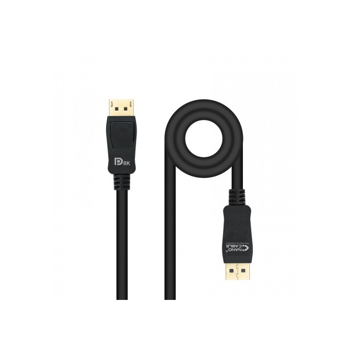 nanocable 10.15.2501 cable displayport 1 m negro