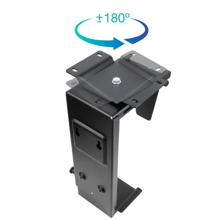 tooq tqmud01 soporte cpu escritorio/pared negro