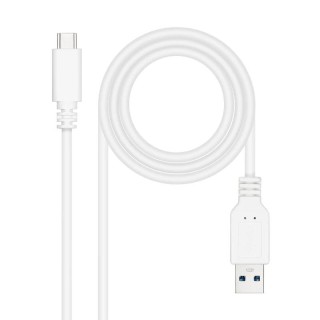nanocable cable usb 3.1 gen2 usb-c/a 2 m blanco