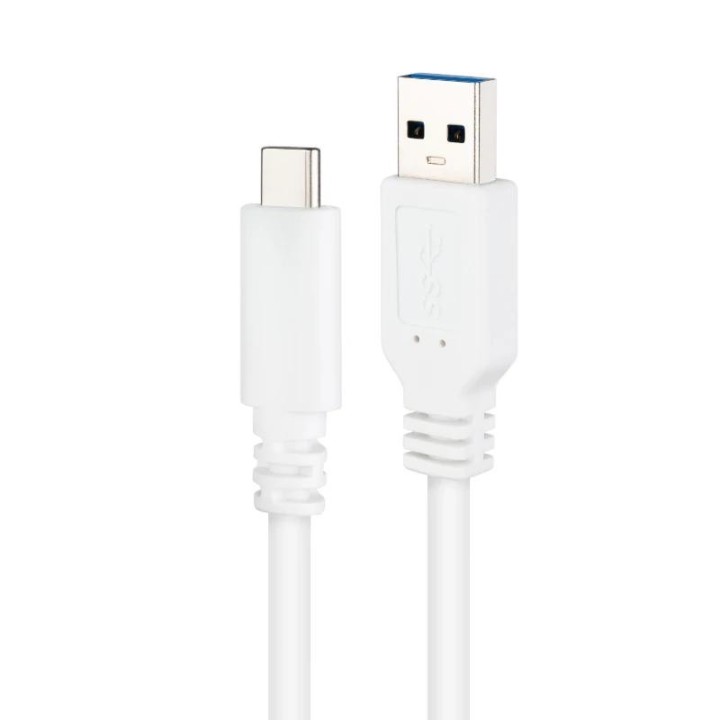 nanocable cable usb 3.1 gen2 usb-c/a 2 m blanco