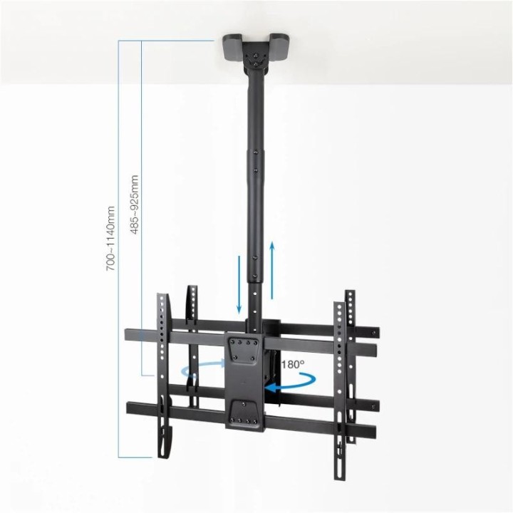 tooq lpce2286tsli-b soporte techo 2 tv 43-86