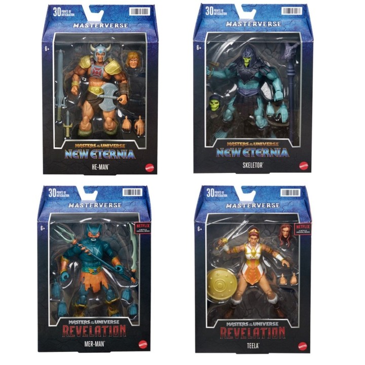 mattel surtido figuras mattel masters of the universe 6 unidades