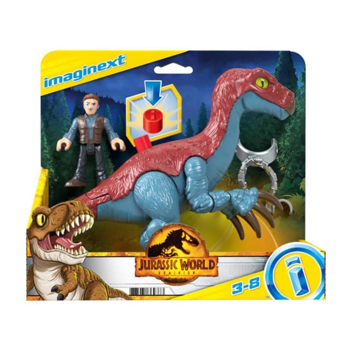 mattel figura mattel jurassic world therizinosaurus