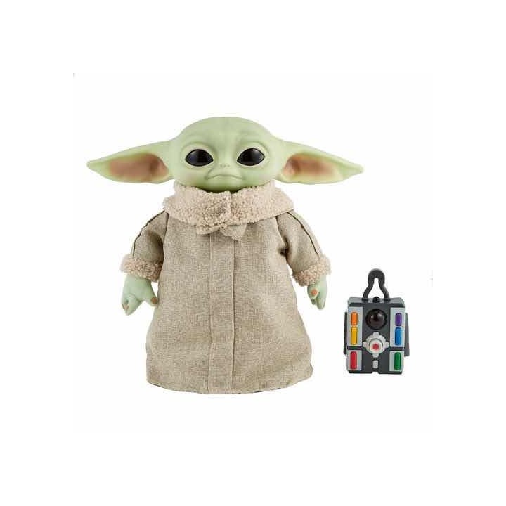 mattel peluche mattel el mandaloriano star wars baby yoda con control remoto