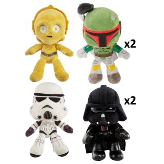mattel surtido peluches mattel star wars 20 cm 6 unidades