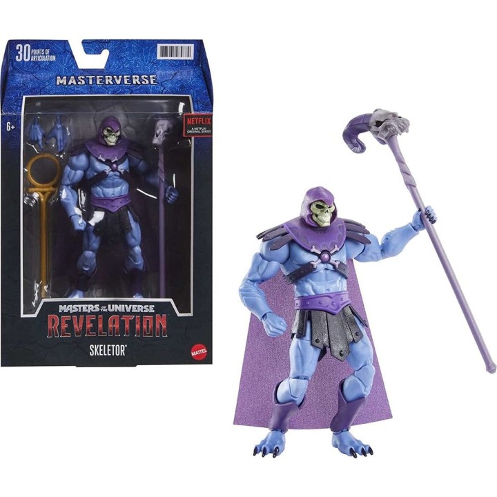 mattel figura mattel masters of the universe revelation skeletor 18 cm