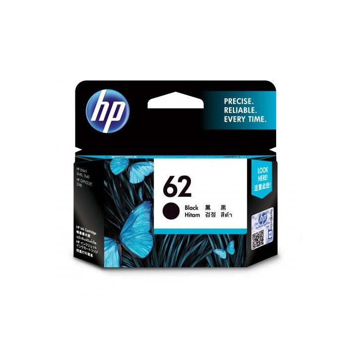 hp 62 cartucho de tinta hp62 negro (c2p04ae)