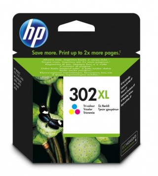 hp 302xl cartucho de tinta tricolor hp302xl (f6u67ae)