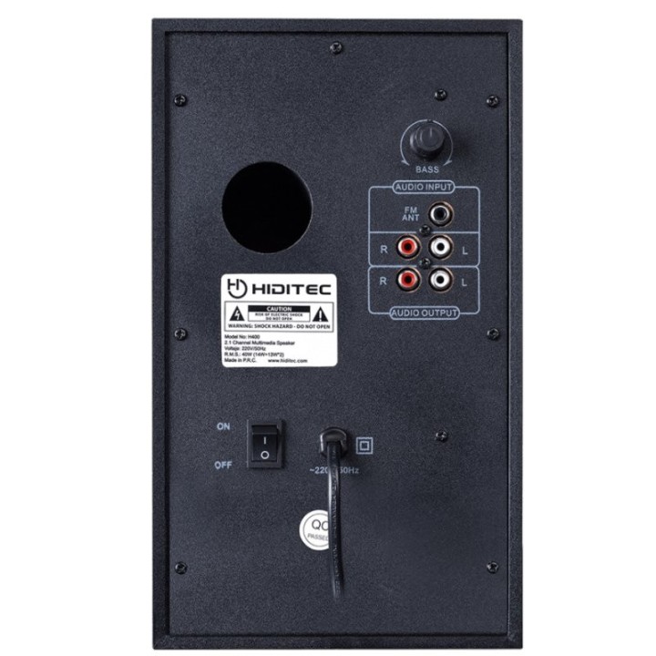 hiditec altavoz 2.1 h400 dark edition
